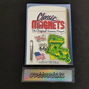 Louisiana Premium State Magnet by Classic Magnets, 2.5" x 2.3" - NEW